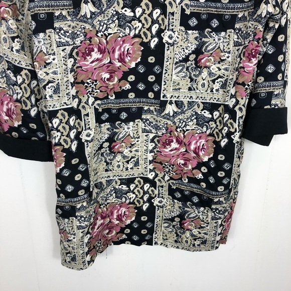 Vintage Floral Open Front Blazer Sz S - Picture 9 of 9
